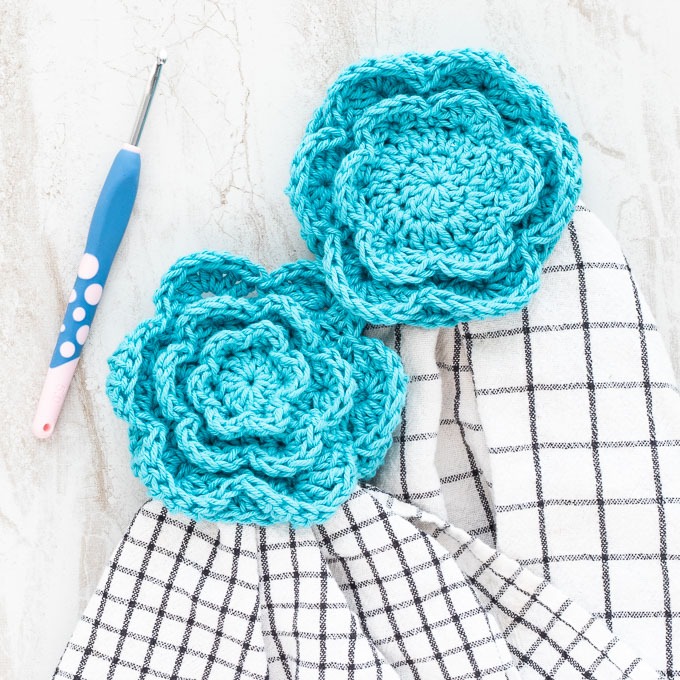 Flower Crochet Towel Topper Pattern (Free for You!) You Should Craft